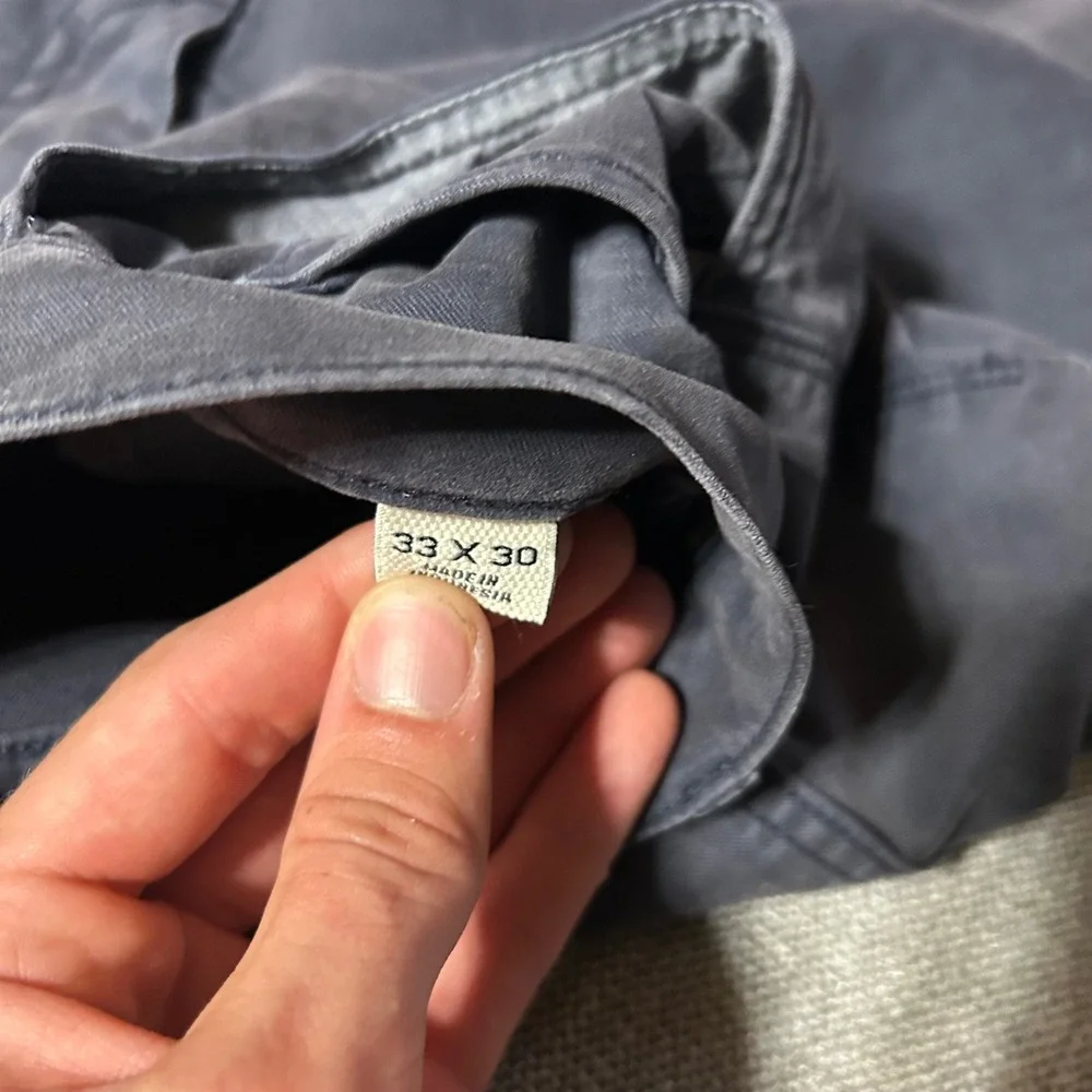Flint and Tinder 365 Pant Mens 33x30 (Fits 35x30) Charcoal Grey Slim Fit Stretch